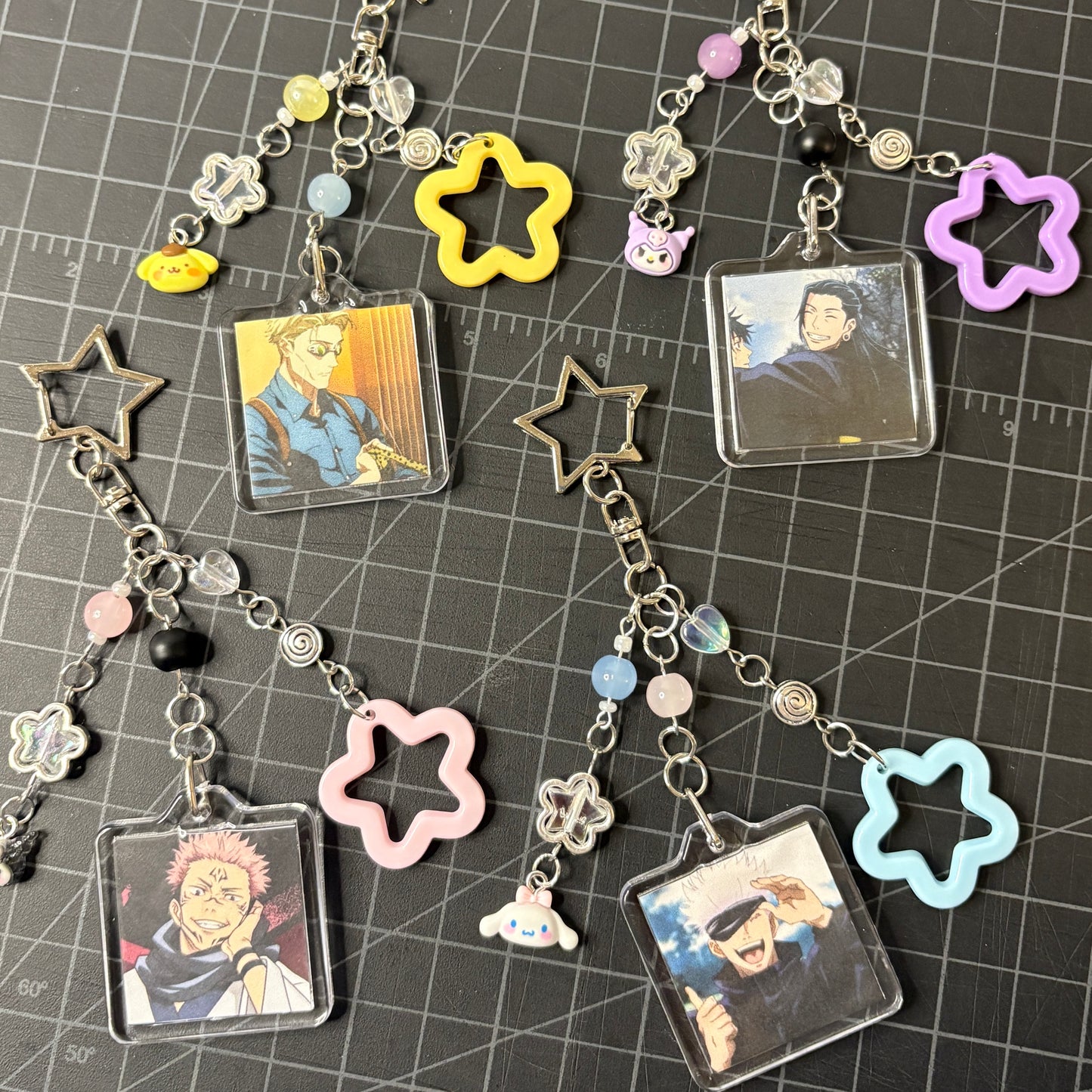 jjk photo keychains
